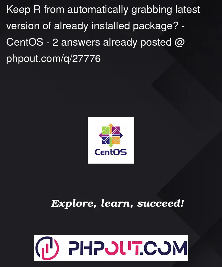 Question 27776 in CentOS