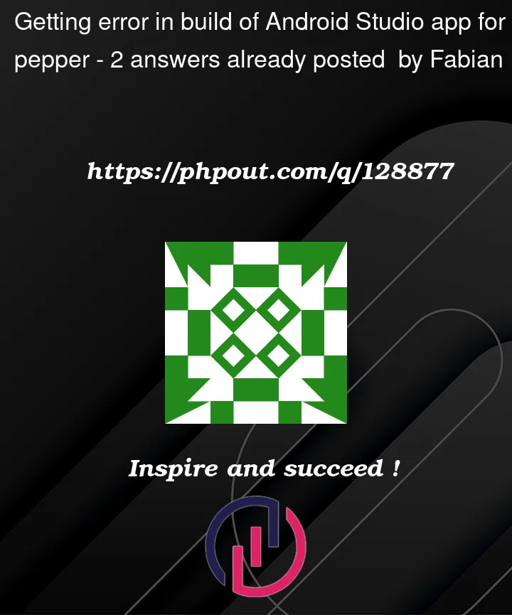 Question 128877 in Android Studio