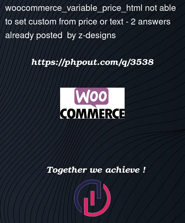 Question 3538 in Woocommerce