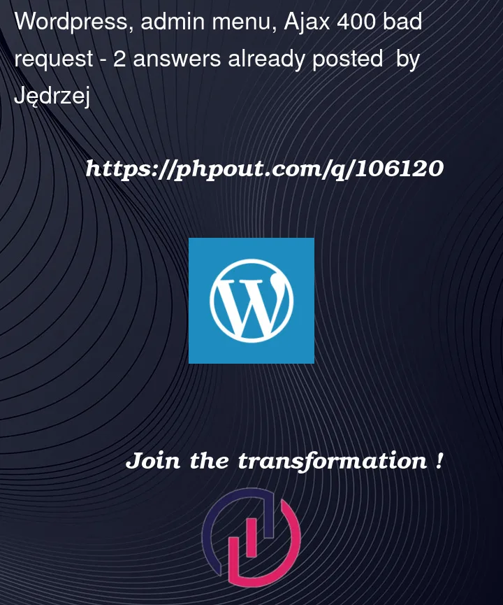 Question 106120 in Wordpress