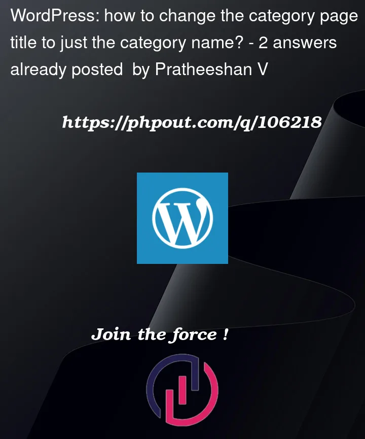 Question 106218 in Wordpress