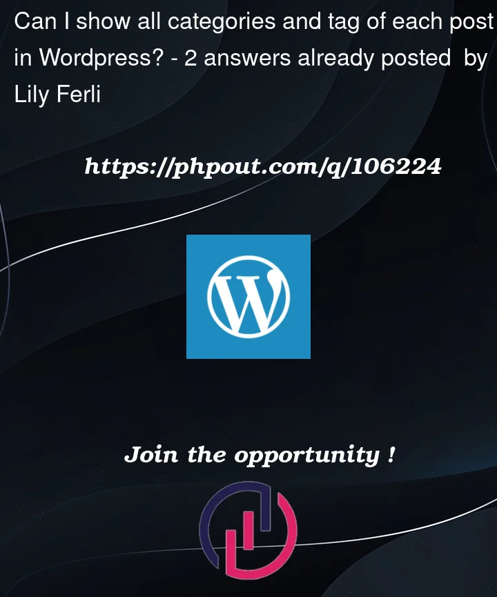 Question 106224 in Wordpress