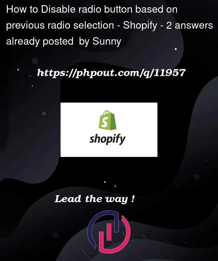 Question 11957 in Shopify