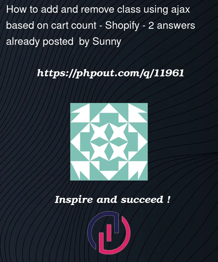 Question 11961 in Shopify