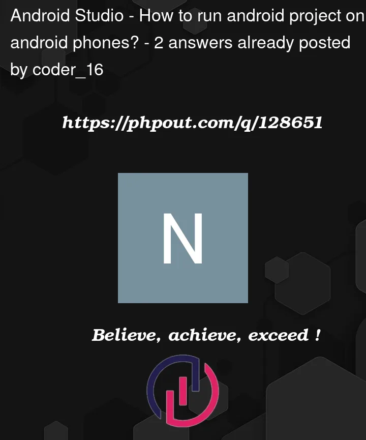 Question 128651 in Android Studio