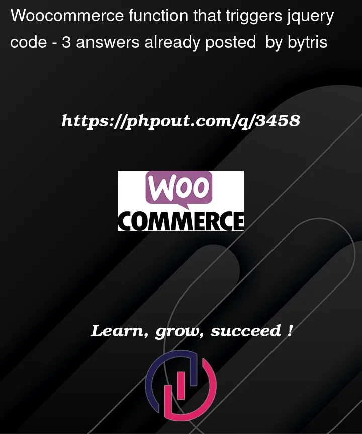 Question 3458 in Woocommerce