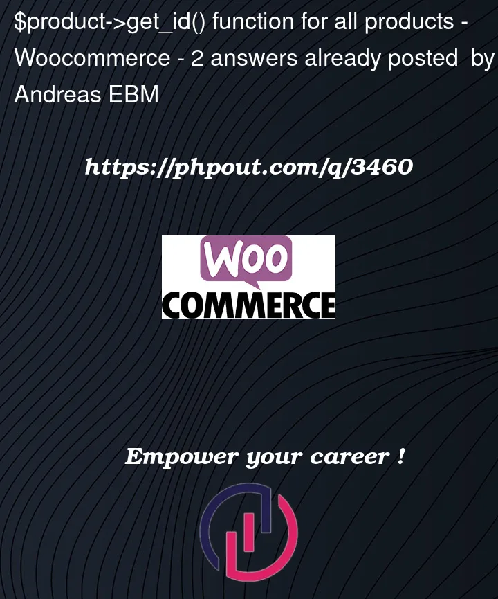 Question 3460 in Woocommerce