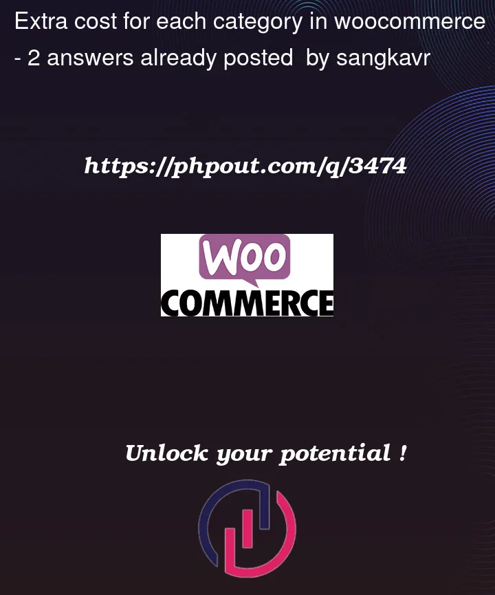 Question 3474 in Woocommerce