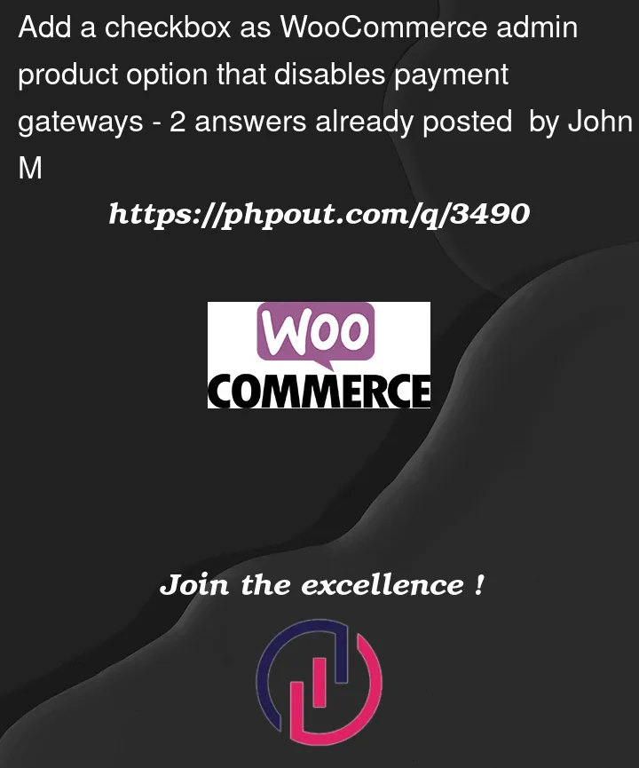 Question 3490 in Woocommerce