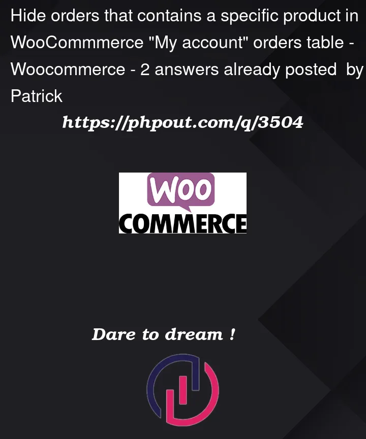 Question 3504 in Woocommerce