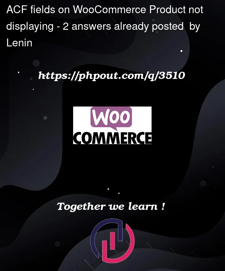 Question 3510 in Woocommerce