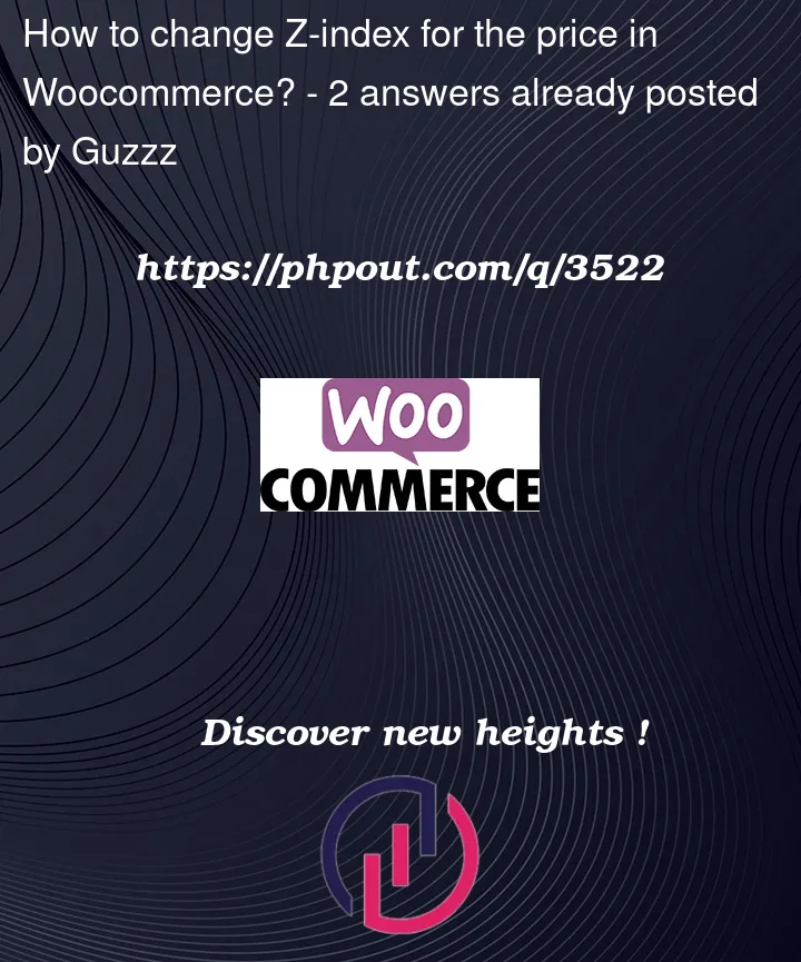 Question 3522 in Woocommerce