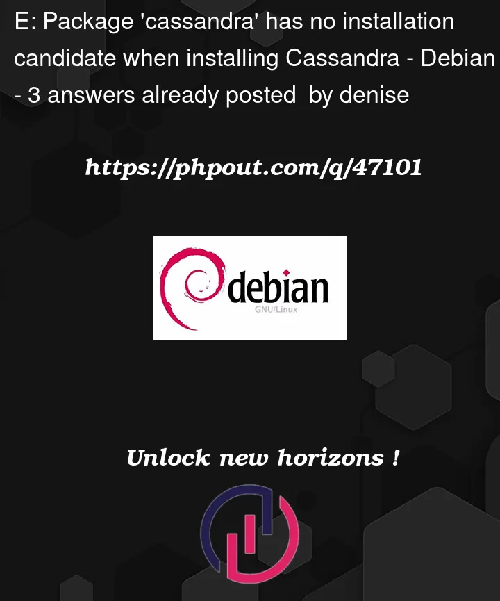 Question 47101 in Debian