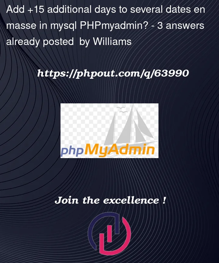 Question 63990 in PhpMyAdmin