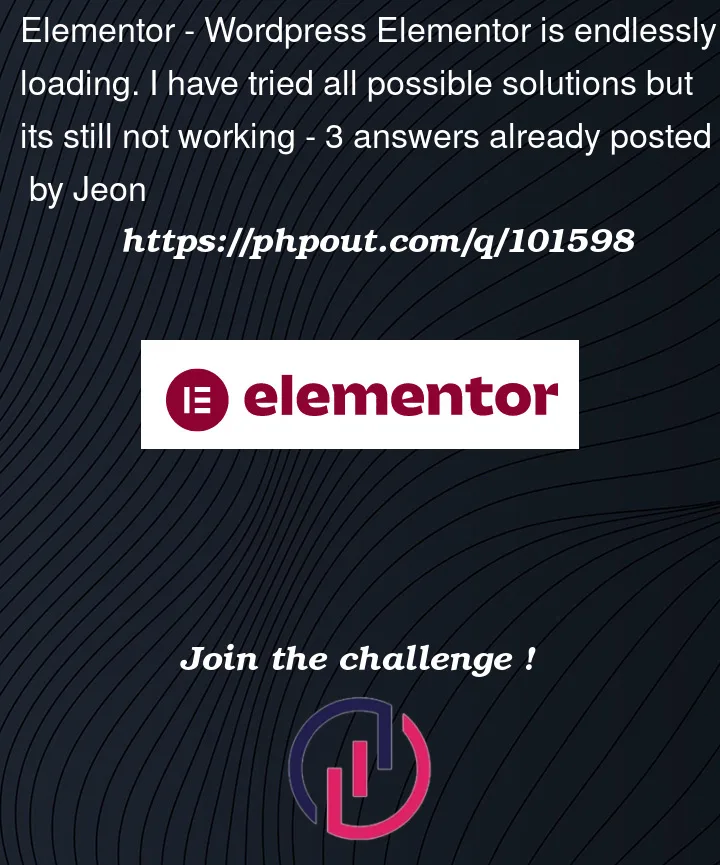 Question 101598 in Elementor