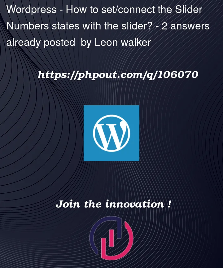 Question 106070 in Wordpress