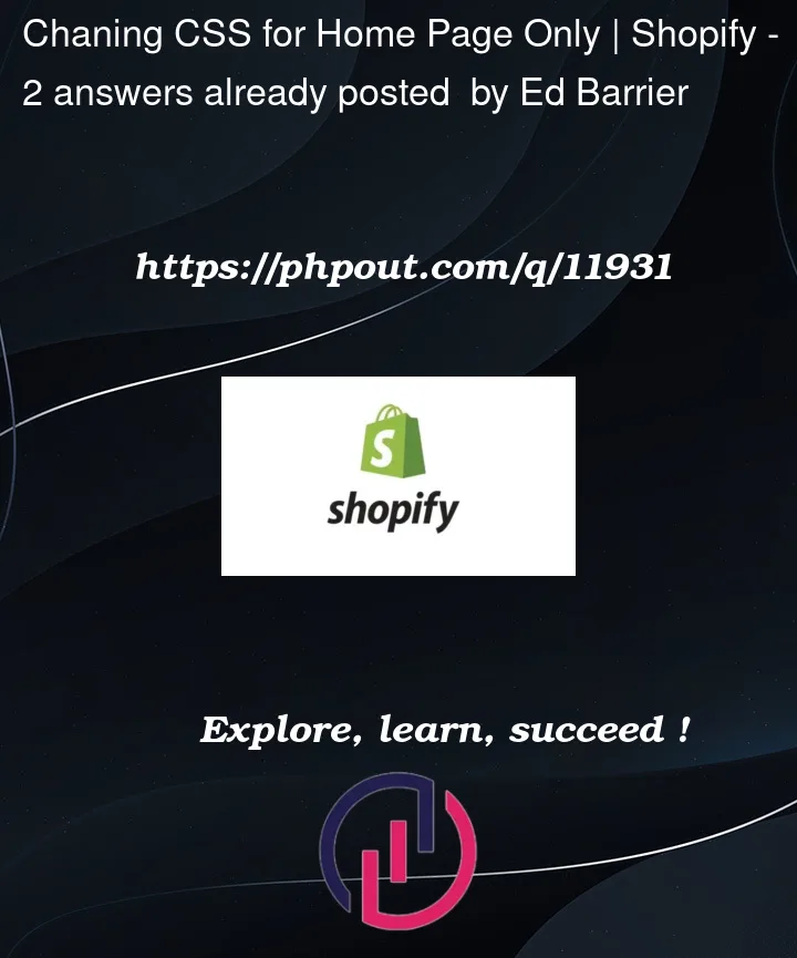 Question 11931 in Shopify