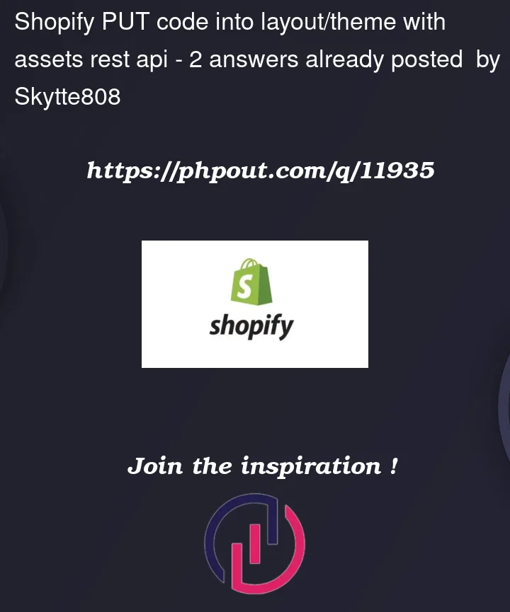 Question 11935 in Shopify