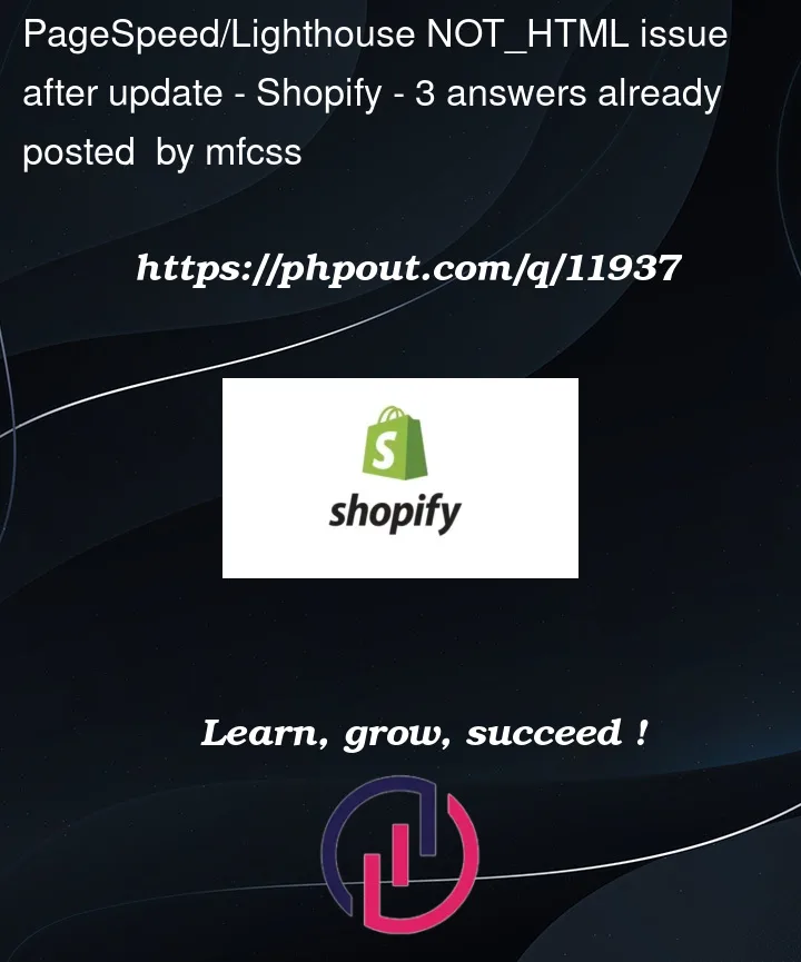 Question 11937 in Shopify