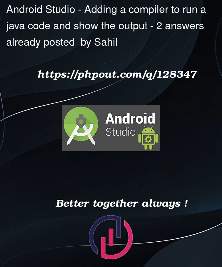 Question 128347 in Android Studio