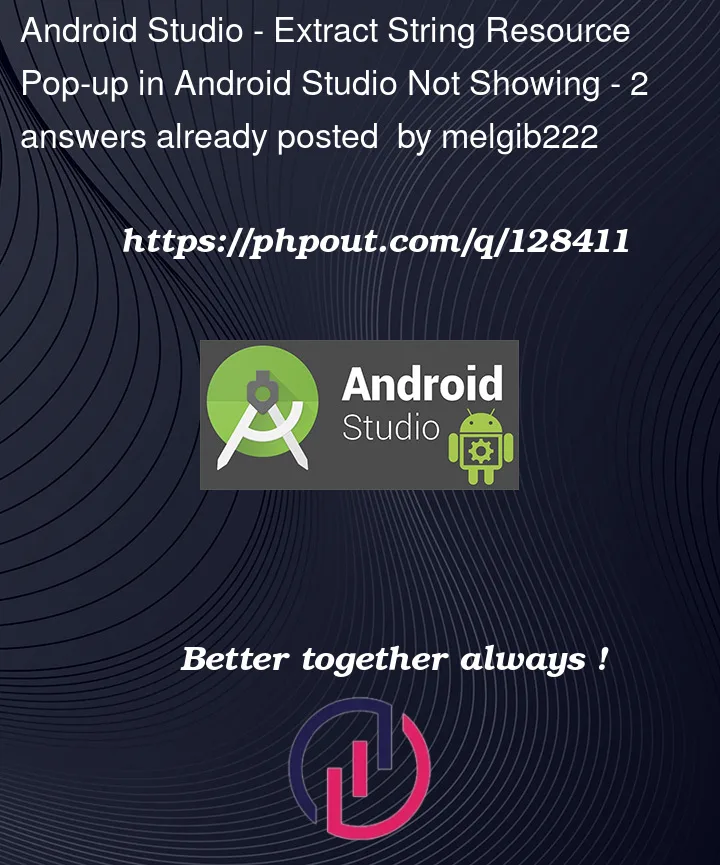 Question 128411 in Android Studio
