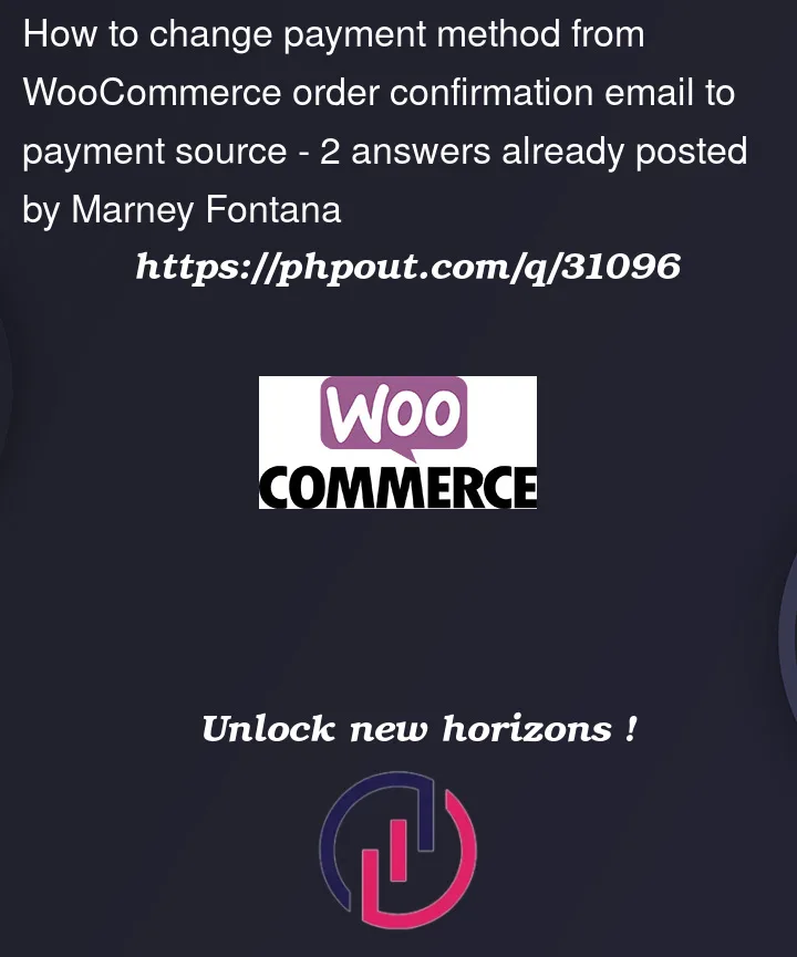 Question 31096 in Woocommerce