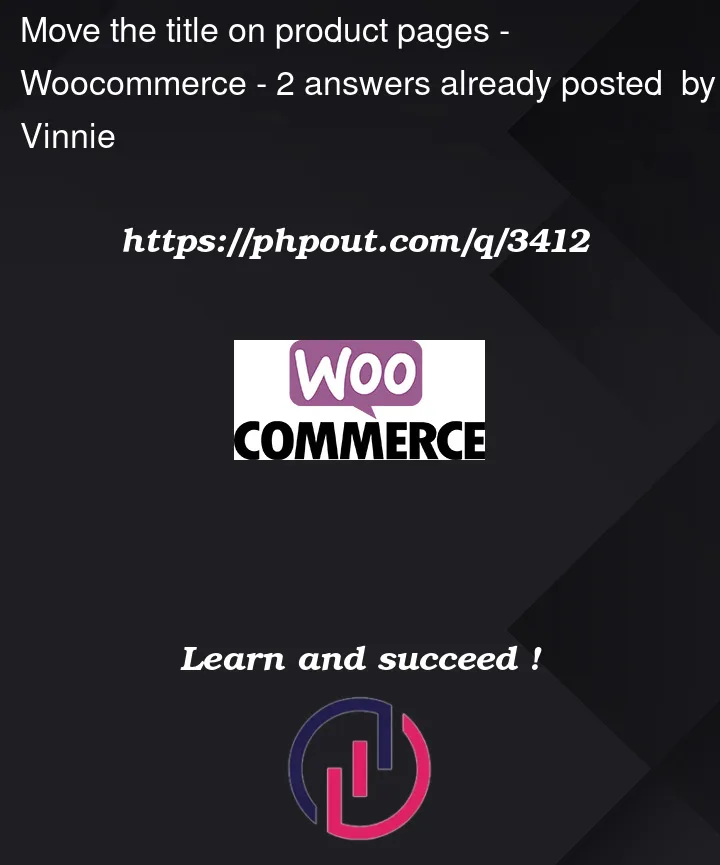 Question 3412 in Woocommerce