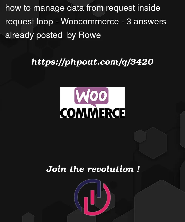 Question 3420 in Woocommerce