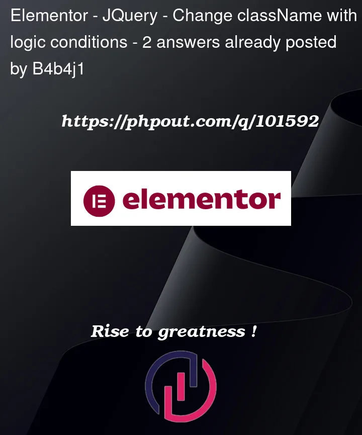 Question 101592 in Elementor