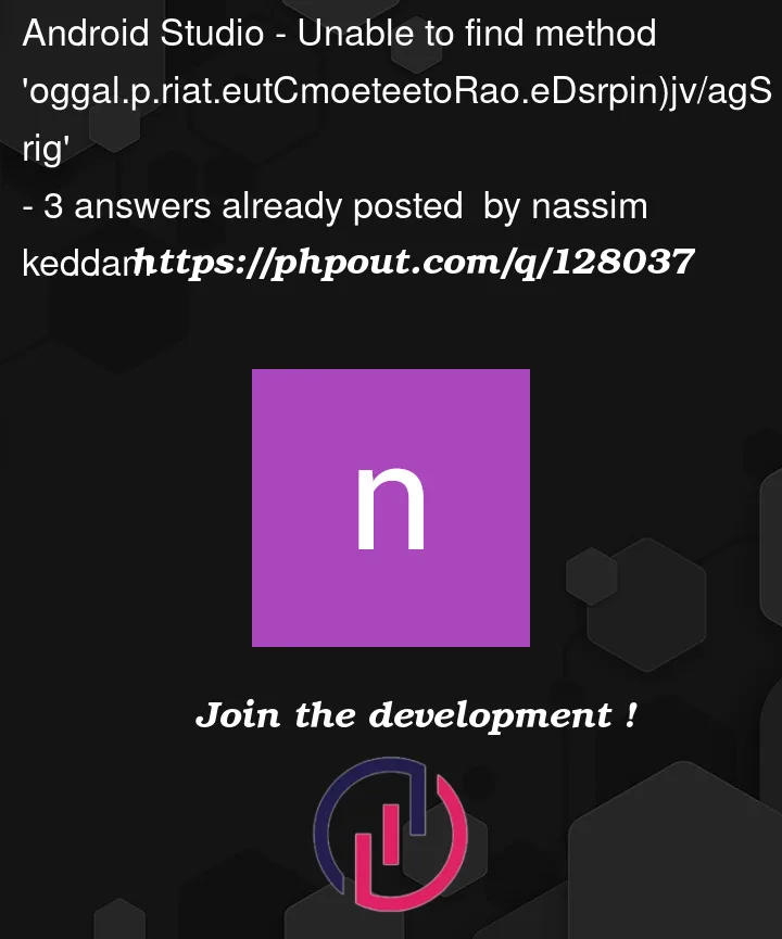 Question 128037 in Android Studio
