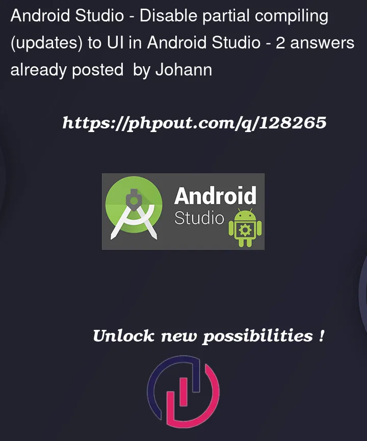 Question 128265 in Android Studio