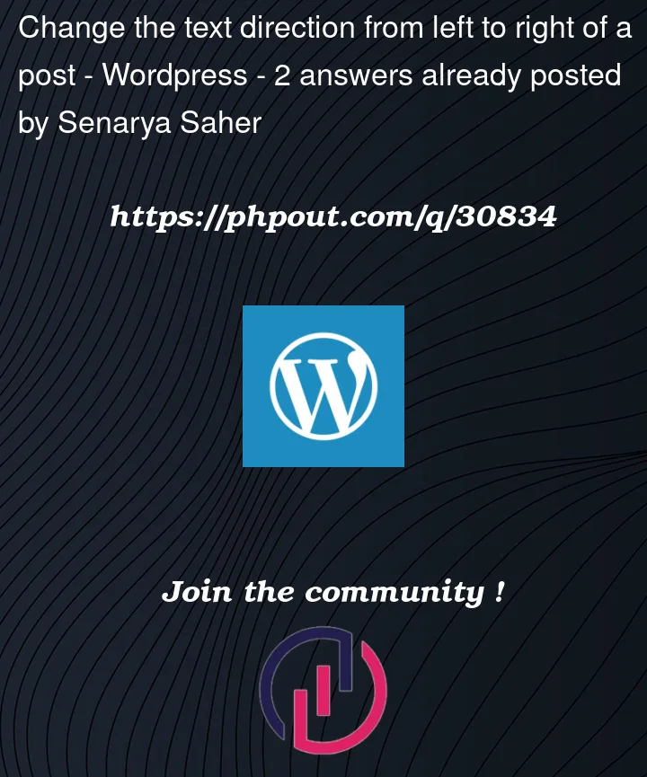 Question 30834 in Wordpress