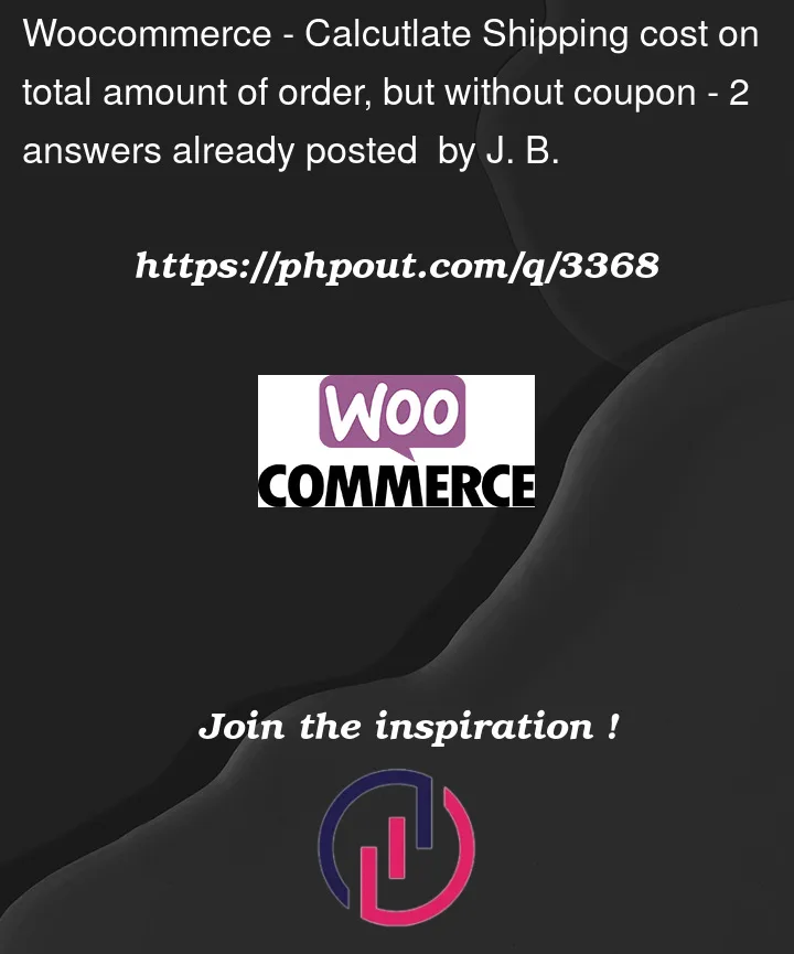 Question 3368 in Woocommerce