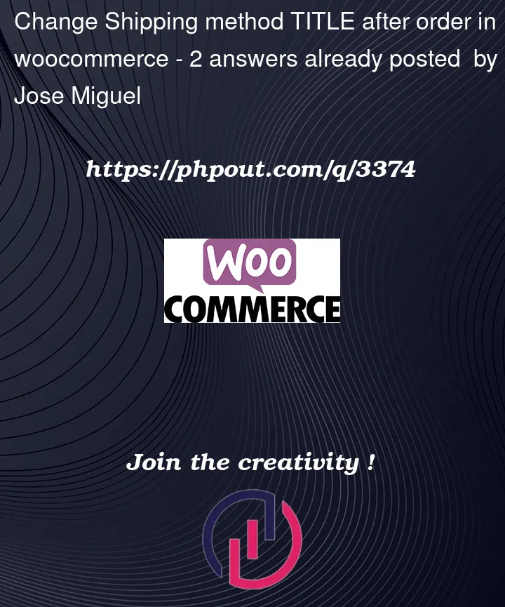 Question 3374 in Woocommerce