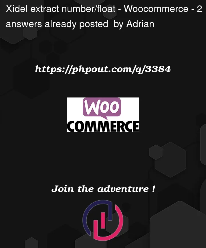 Question 3384 in Woocommerce