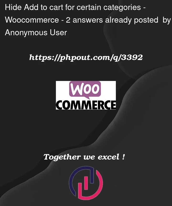 Question 3392 in Woocommerce