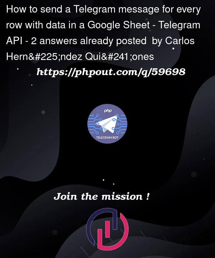 Question 59698 in Telegram API