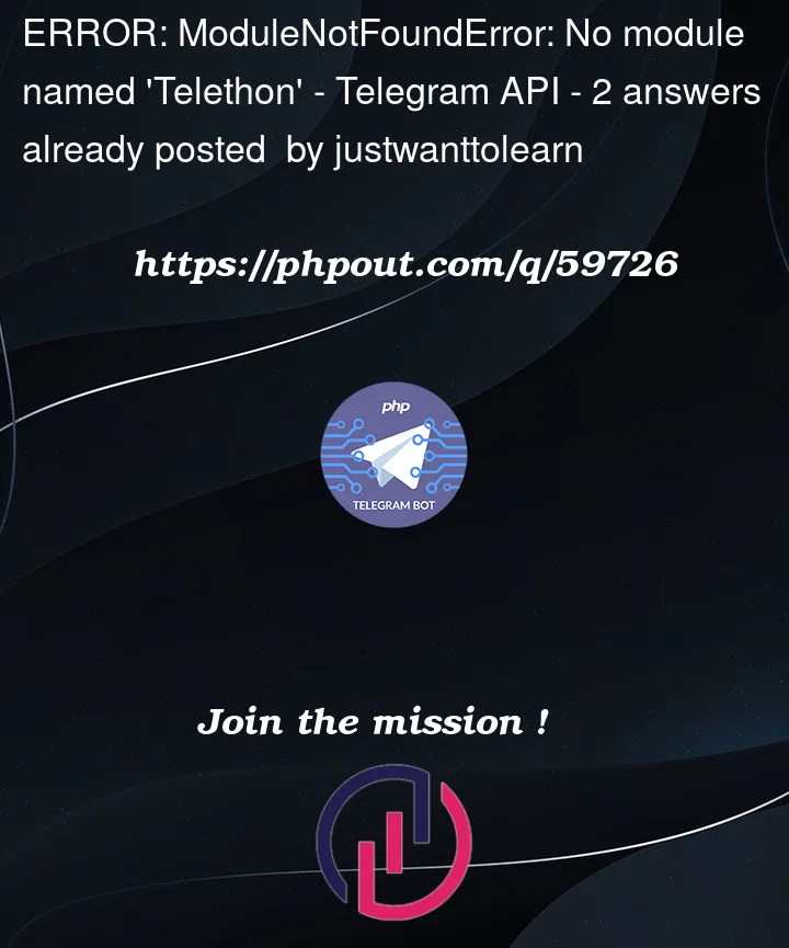 Question 59726 in Telegram API