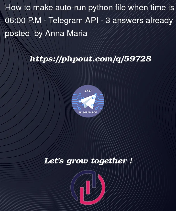 Question 59728 in Telegram API