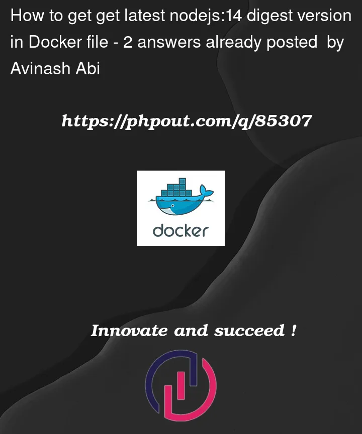 Question 85307 in Docker