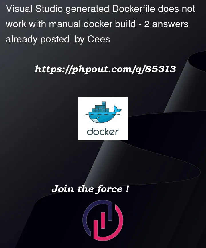 Question 85313 in Docker