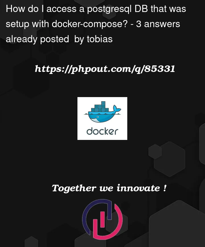 Question 85331 in Docker