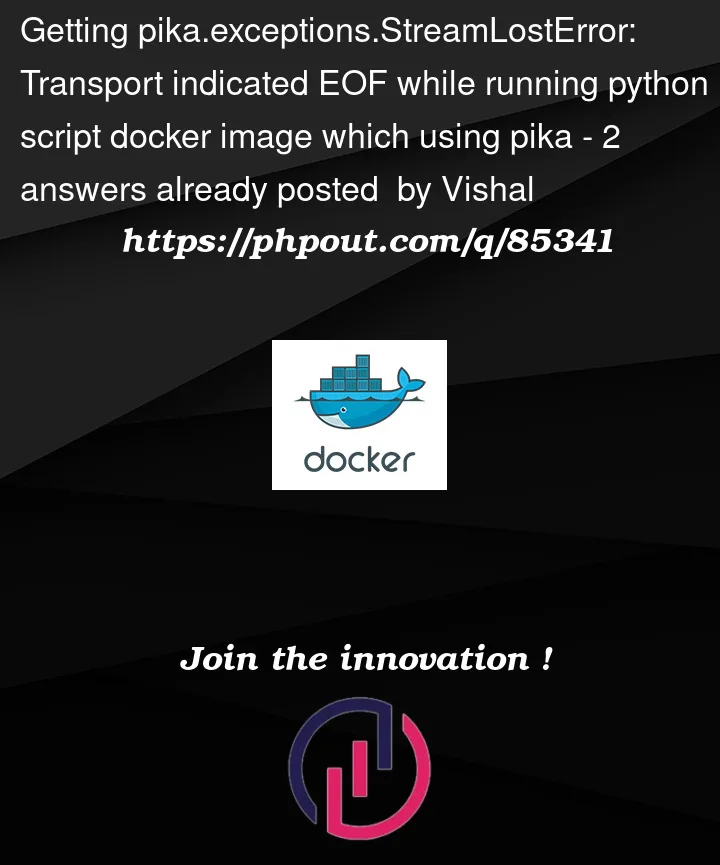 Question 85341 in Docker