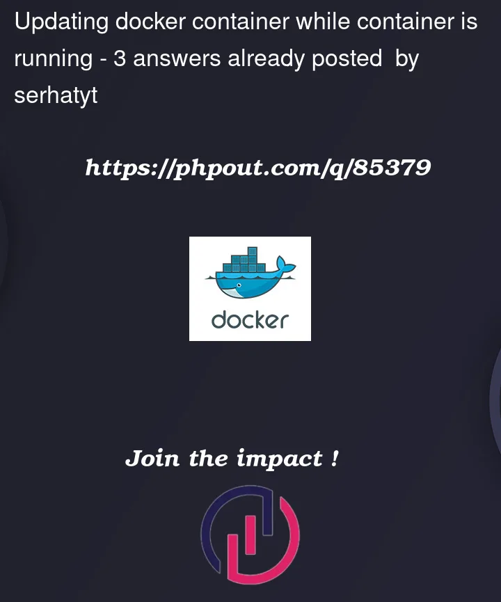 Question 85379 in Docker