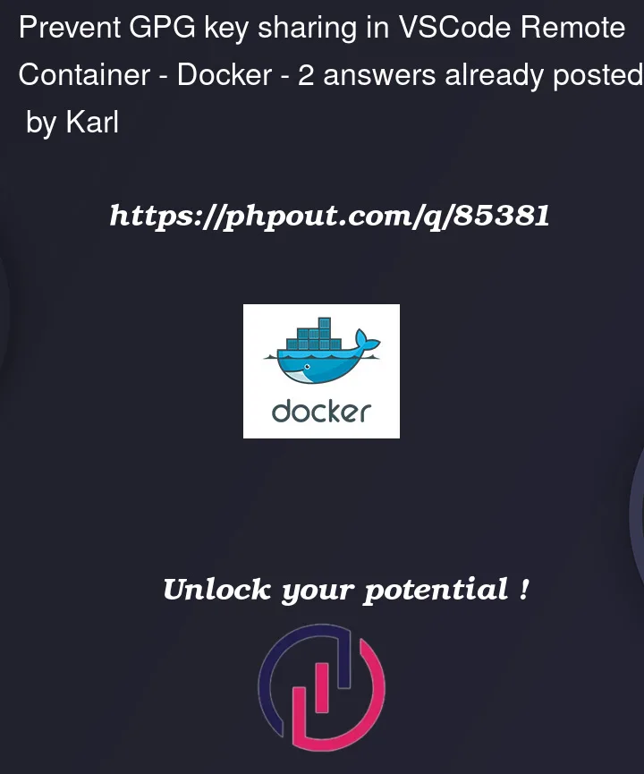 Question 85381 in Docker