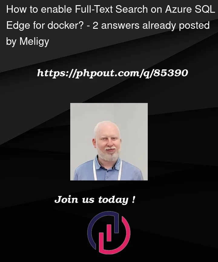 Question 85390 in Docker