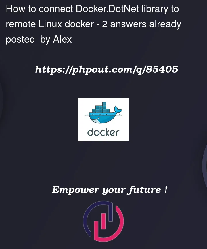 Question 85405 in Docker