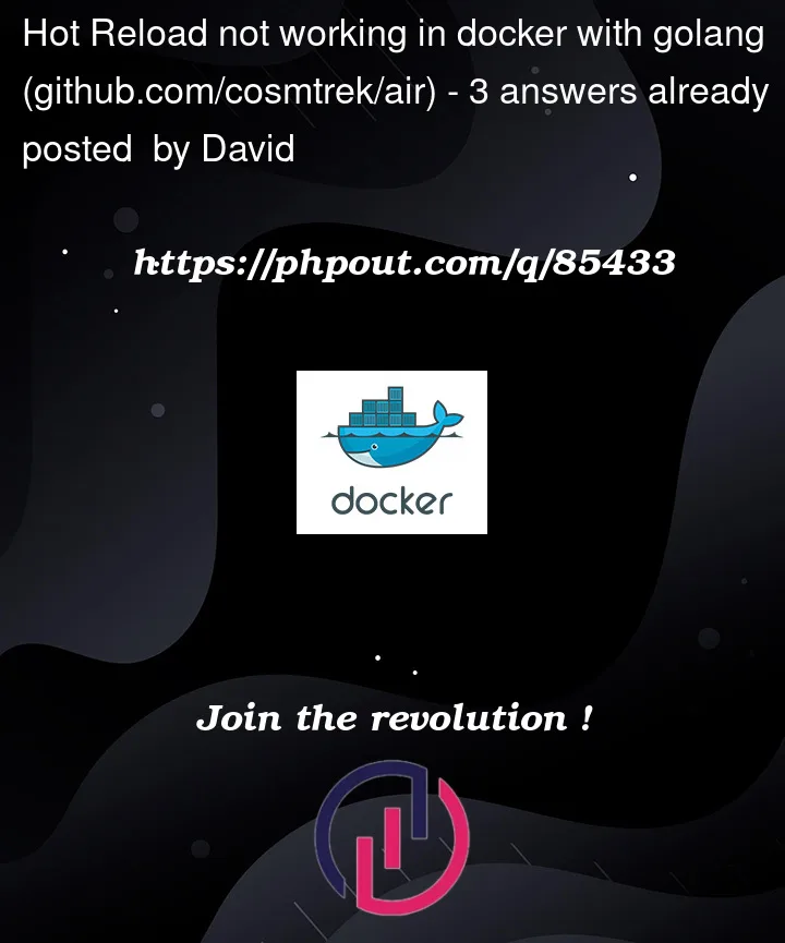 Question 85433 in Docker