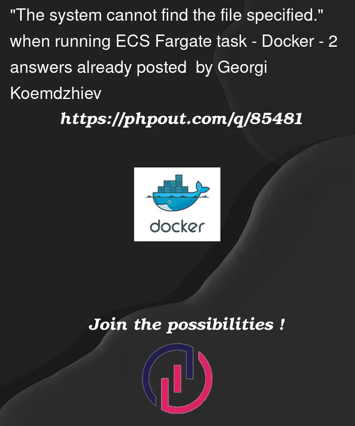 Question 85481 in Docker