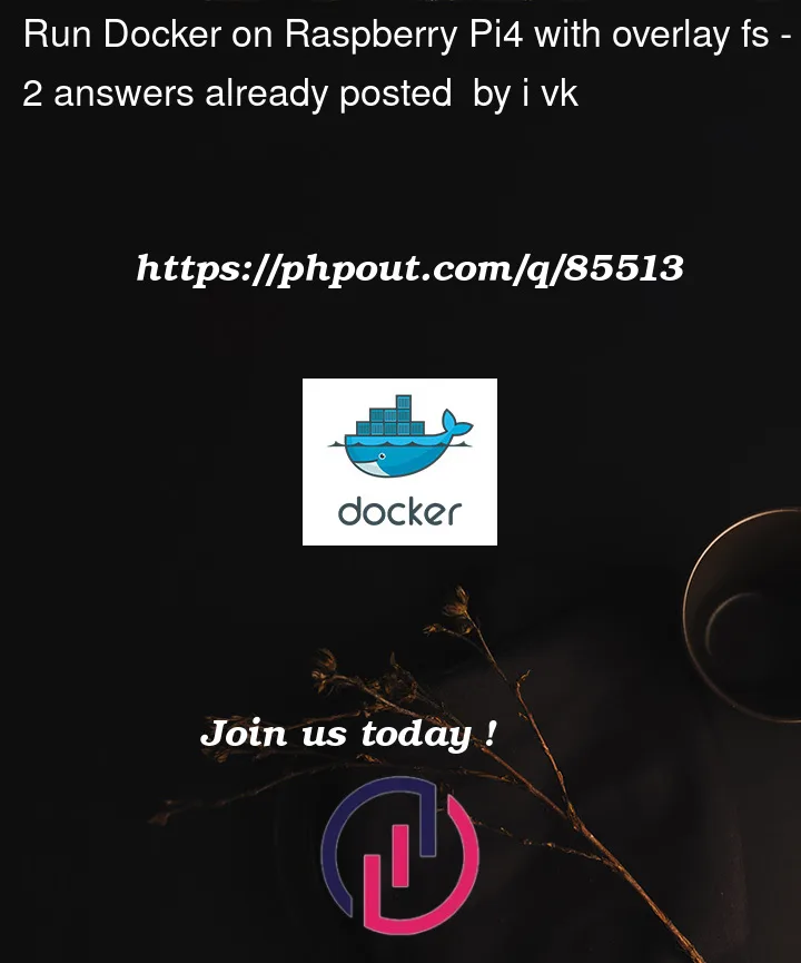 Question 85513 in Docker